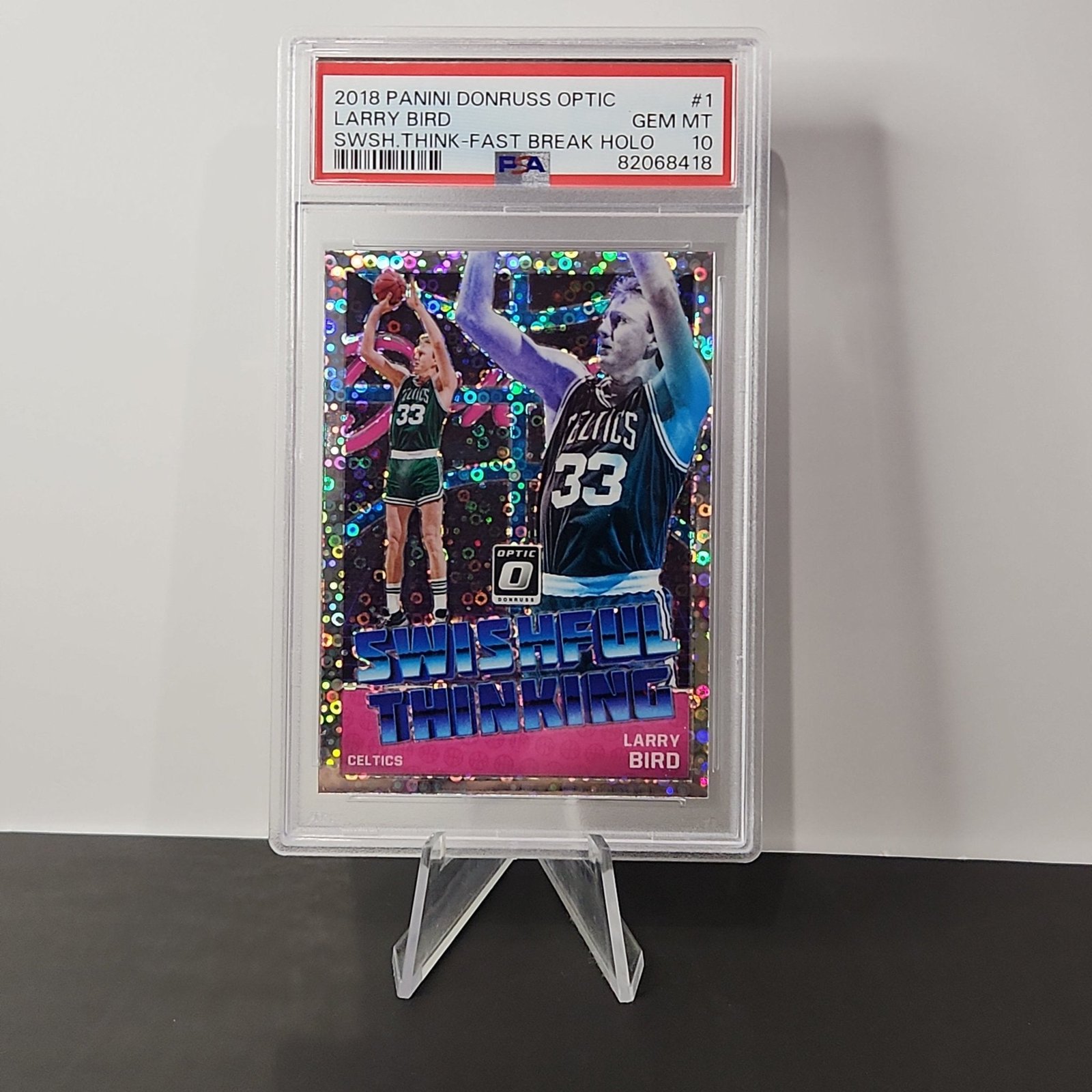 Larry Bird 2018/19 Donruss Swishful Thinking Holo **PSA GEM MINT 10**