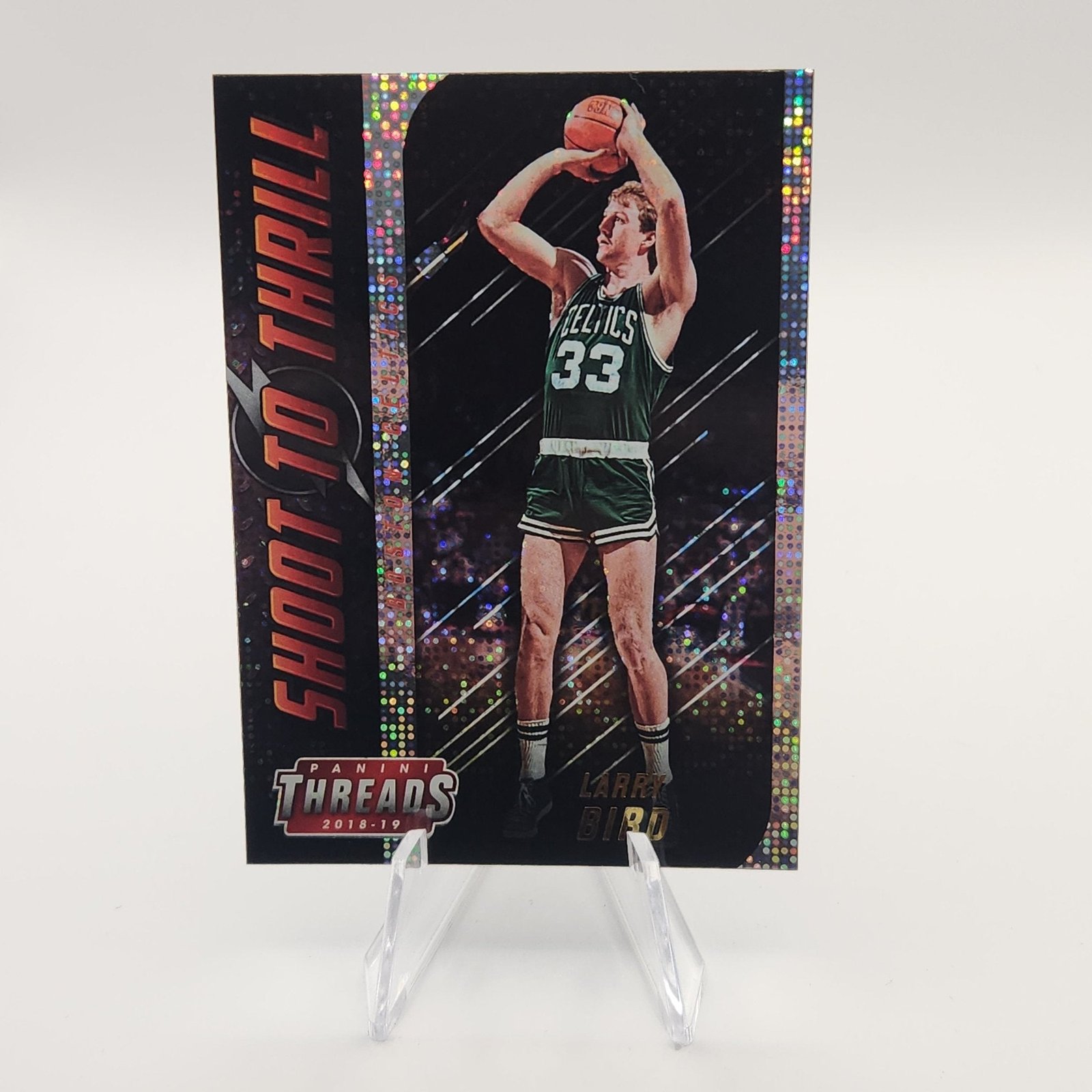 Larry Bird 2018/19 Threads Shoot to Thrill Dazzle #5