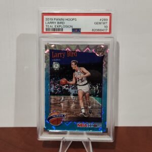 Larry Bird 2019/20 Hoops Teal Explosion #289 **PSA GEM MINT 10** **POP 2**