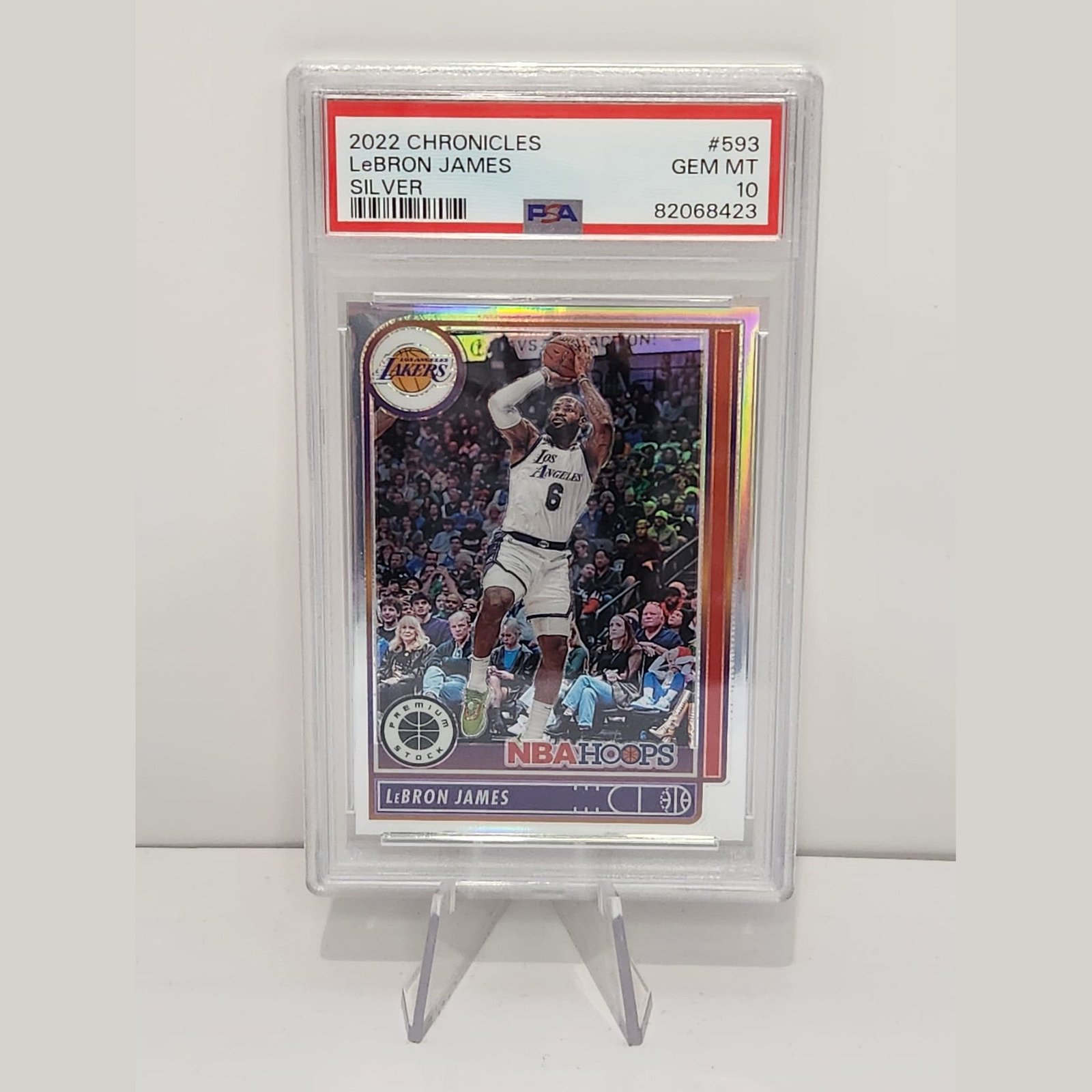 Lebron James 2022/23 - Chronicles Silver Prism #593 **PSA GEM MINT 10** POP 4