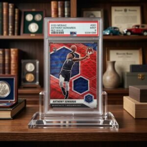 Anthony Edwards 2020/21 Mosaic Red Wave RC #201 **PSA MINT 9**