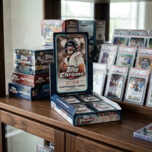 2024 Topps Chrome NFL - Hobby Box (96 Cards + 2 Auto) **FACTORY SEALED**