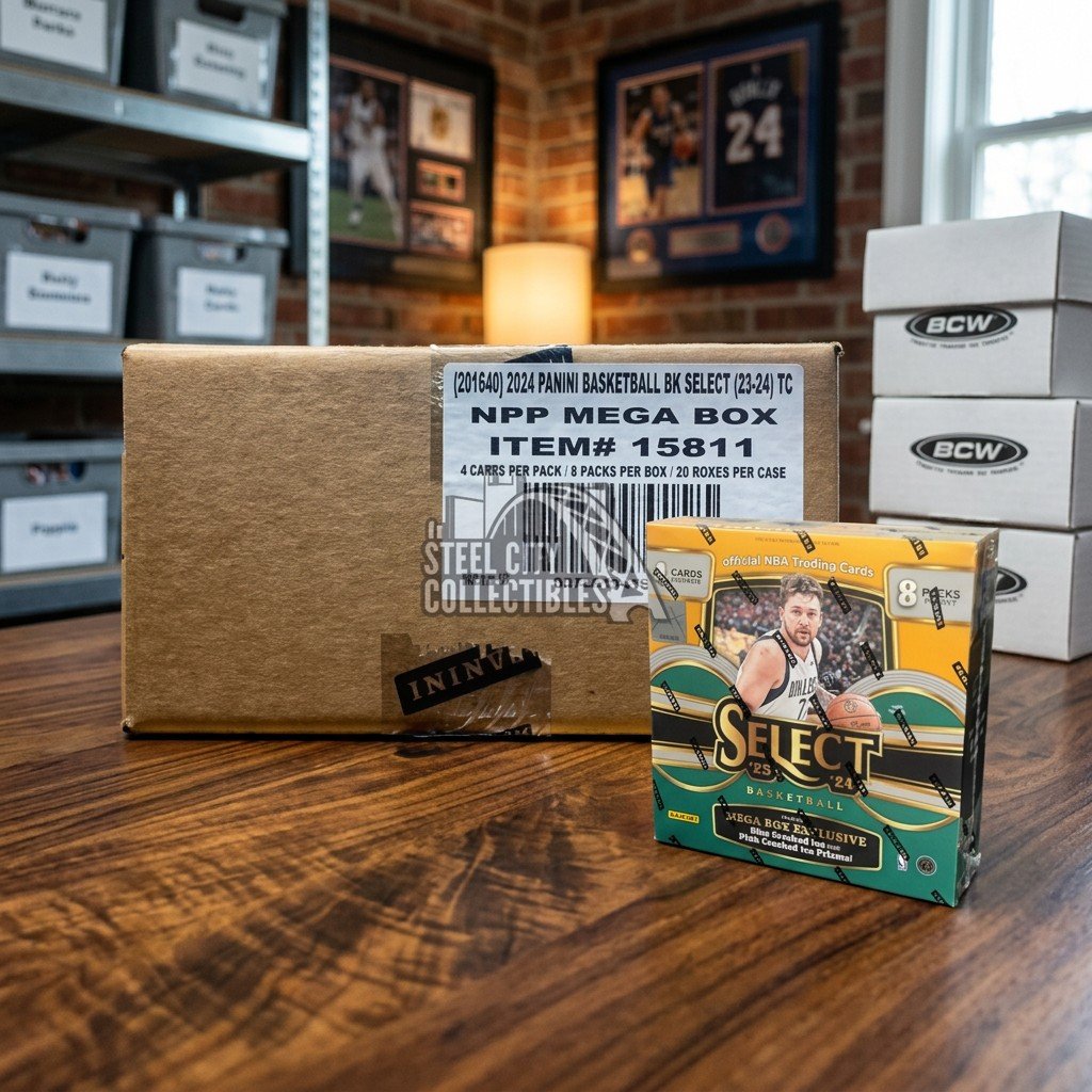 2023/24 Panini Select Basketball Mega Box CASE (Blue and Pink Cracked Ice Prizms) **FACTORY SEALED FULL CASE**