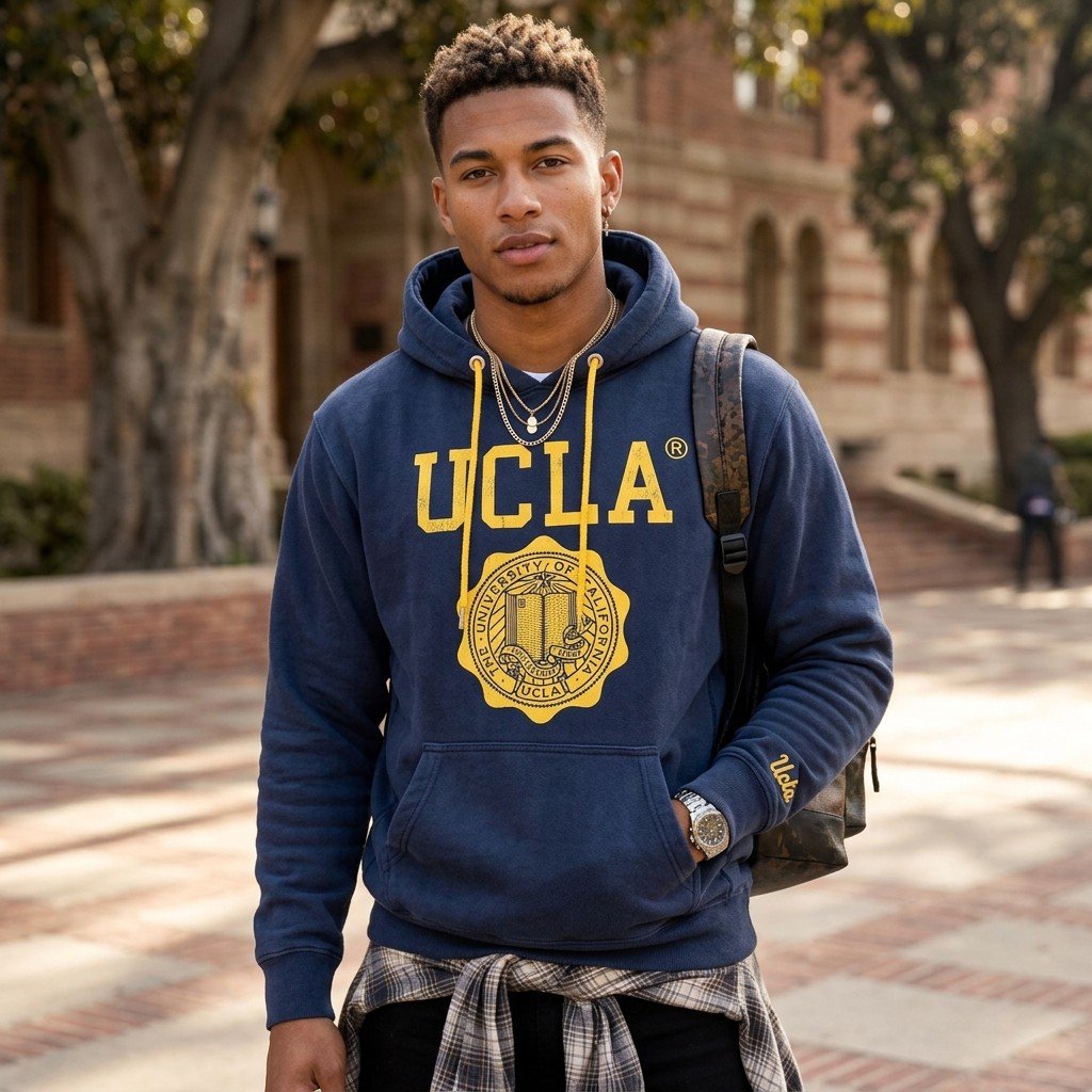 Vintage 90's UCLA University Hoodie XL **A++ Condition, Australian Seller**