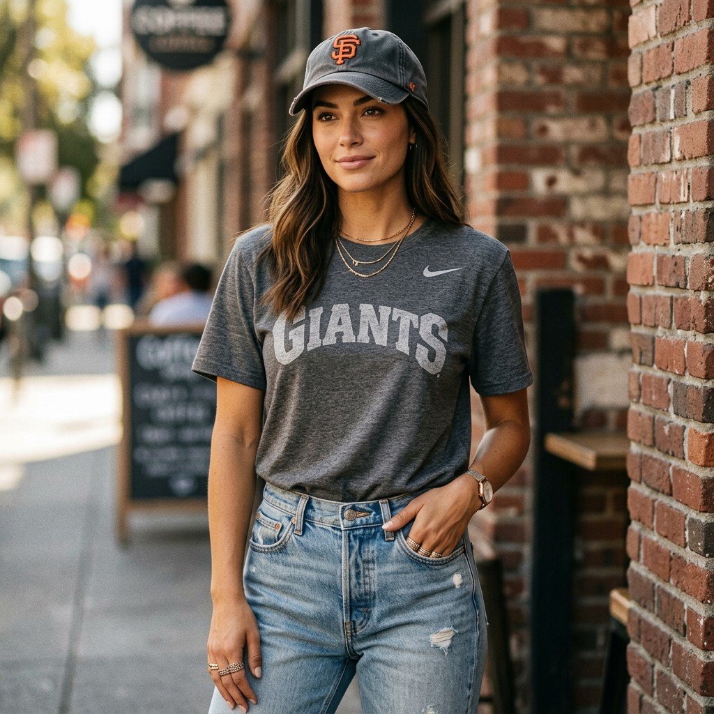 San Francisco Giants NIKE - Cooperstown Collection washed out T-Shirt (L)