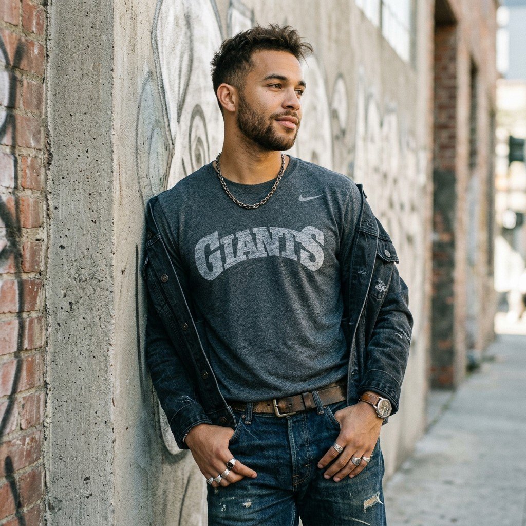 Vintage Nike GIANTS T-Shirt **A++ Condition, Ready to Ship** LARGE