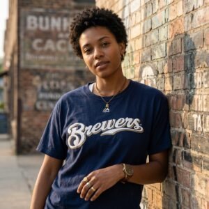 Vintage Milwaukee Brewers Majestic T-Shirt (Ryan Braun #8) **READY TO SHIP**