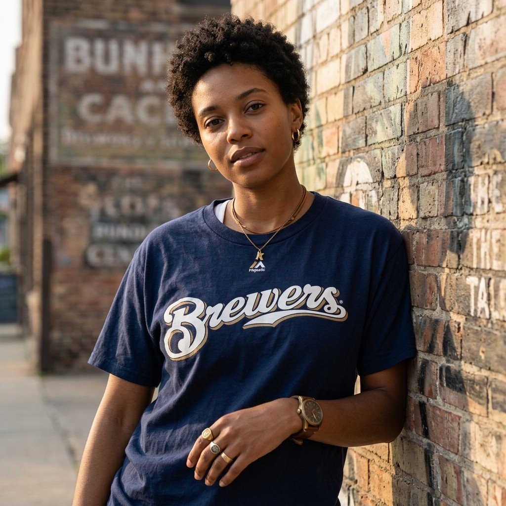 Vintage Milwaukee Brewers Majestic T-Shirt (Ryan Braun #8) **READY TO SHIP**