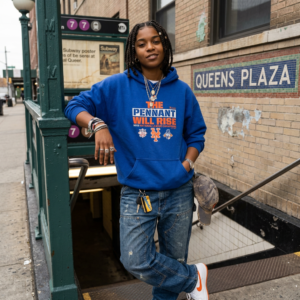 Vintage New York Mets "The Pennant Will Rise" 2015 National Champions Hoodie