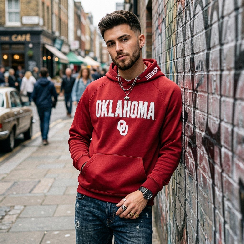 Vintage OKLAHOMA UNIVERSITY Hoodie **EXCELLENT CONDITON ** SMALL