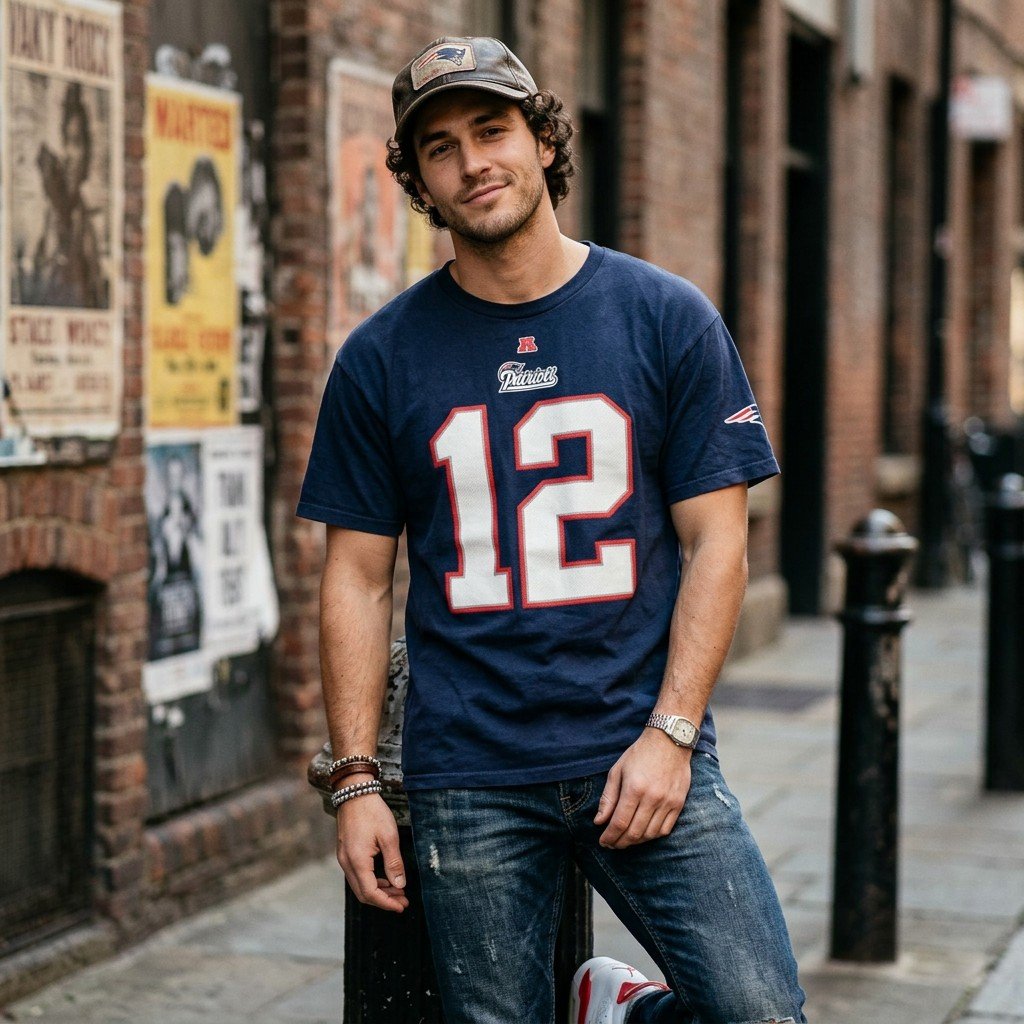Vintage New England Patriots #12 Tom Brady Shirt **READY TO SHIP**