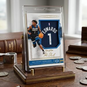 Anthony Edwards Minnesota Timberwolves Signed Jersey - National Treasures Framed **FANATICS AUTHENTICATED**