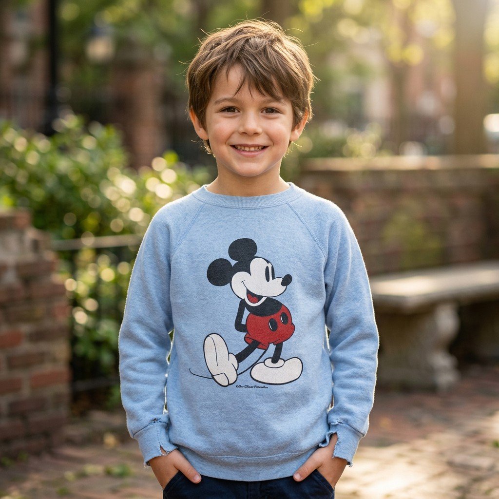 MICKEY MOUSE SWEATER *VINTAGE 90s DISNEY* *Made in USA* (KIDS XL)