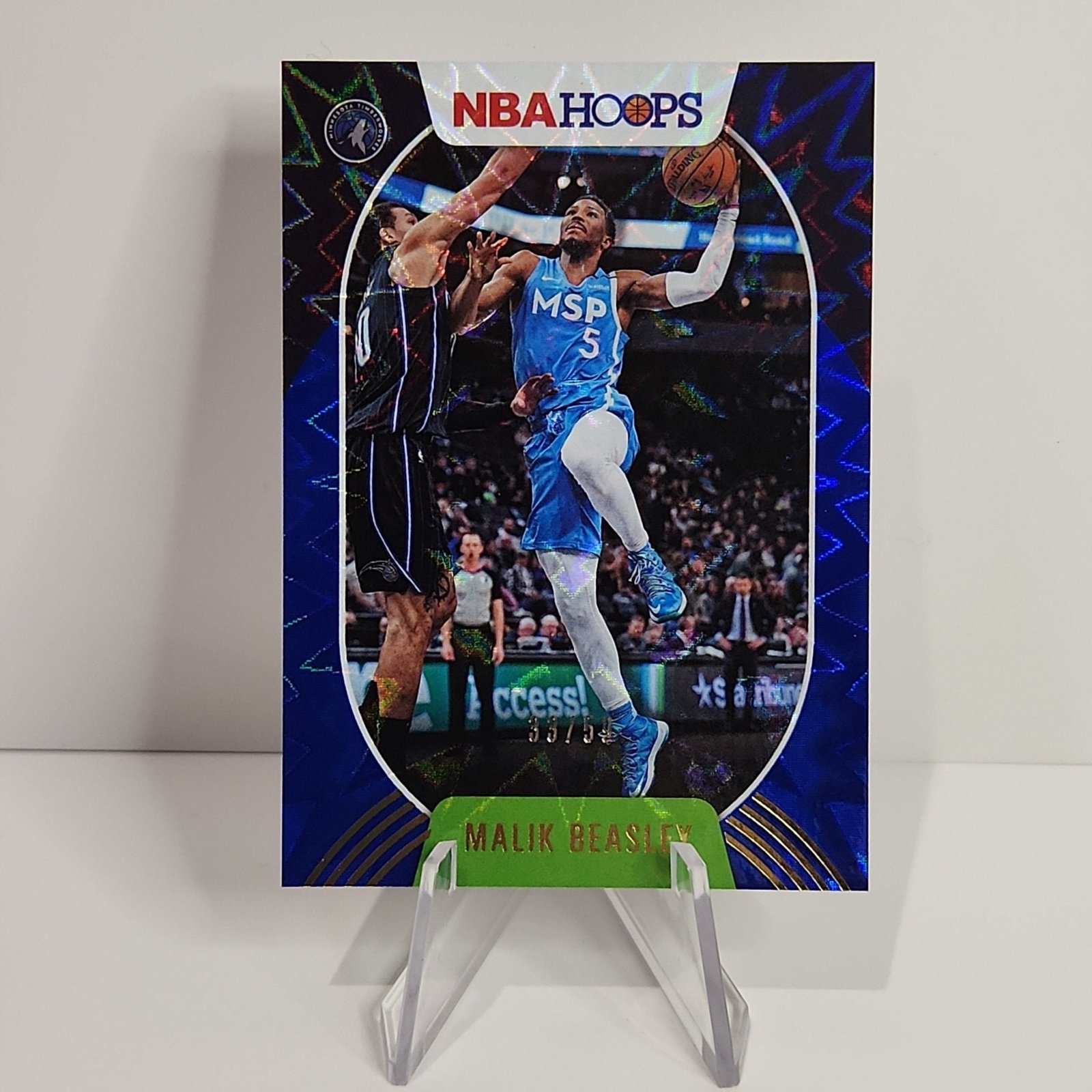 Malik Beasley 2020/21 Hoops Blue Explosion #14 **33/59**