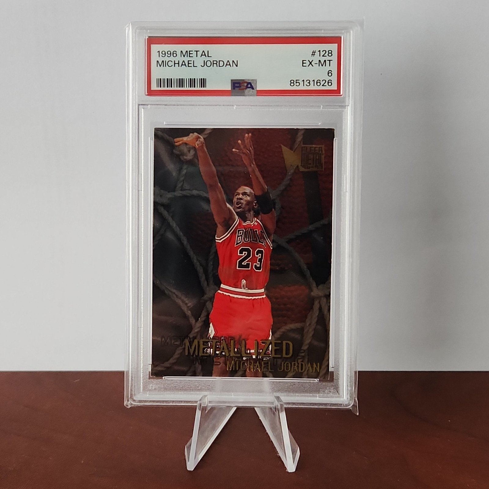 Michael Jordan 1996/97 Metals - #123 **PSA EX-MT 6**
