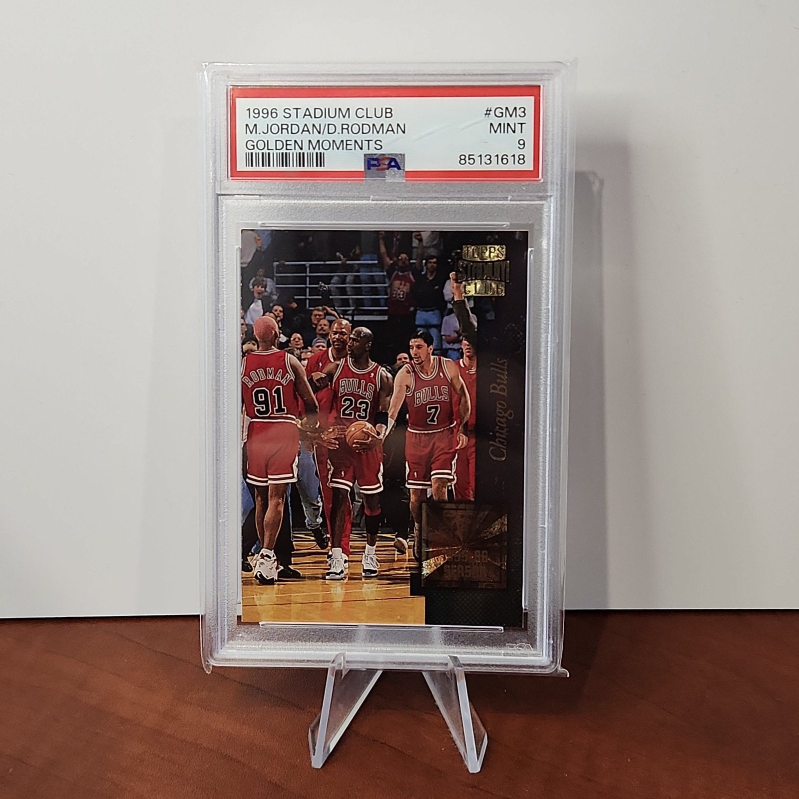 Michael Jordan 1996/97 Stadium Club Golden Moments - **PSA MINT 9**