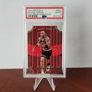 Michael Jordan 1996/97 Upper Deck Fast Break Connection -#FB23 **PSA NM-MT 8**