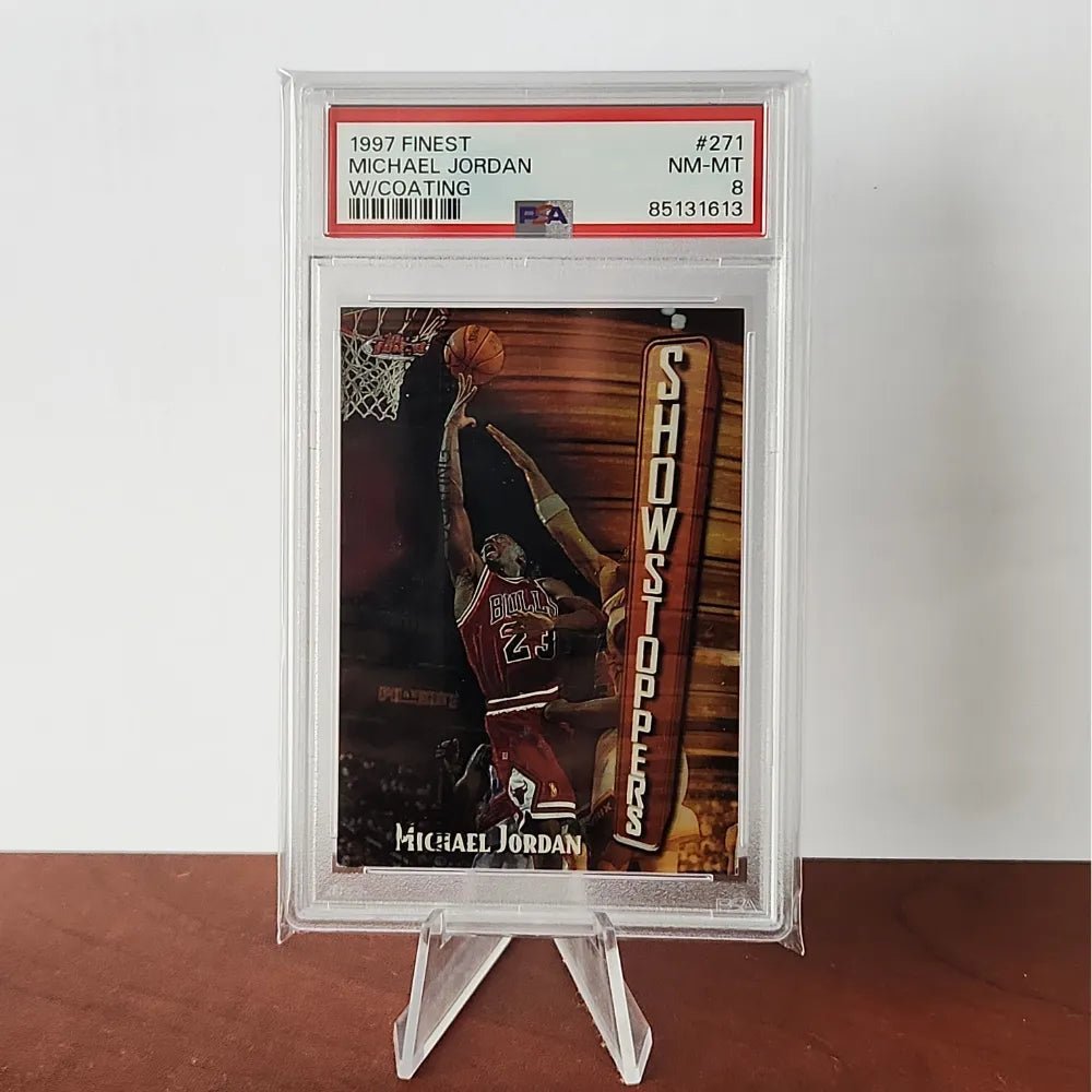 Michael Jordan 1997/98 Finest W/Coating Show Stoppers - #271**PSA NM-MT 8**
