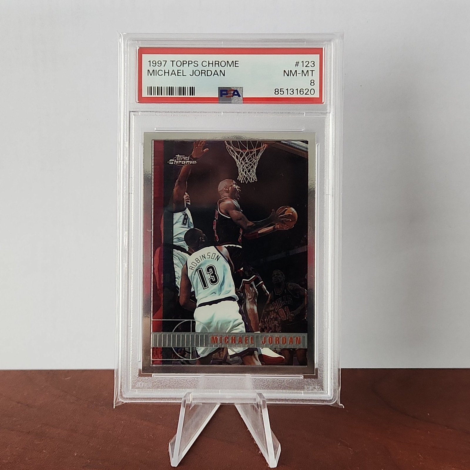 Michael Jordan 1997/98 Topps Chrome - #123 **PSA NM-MT 8**